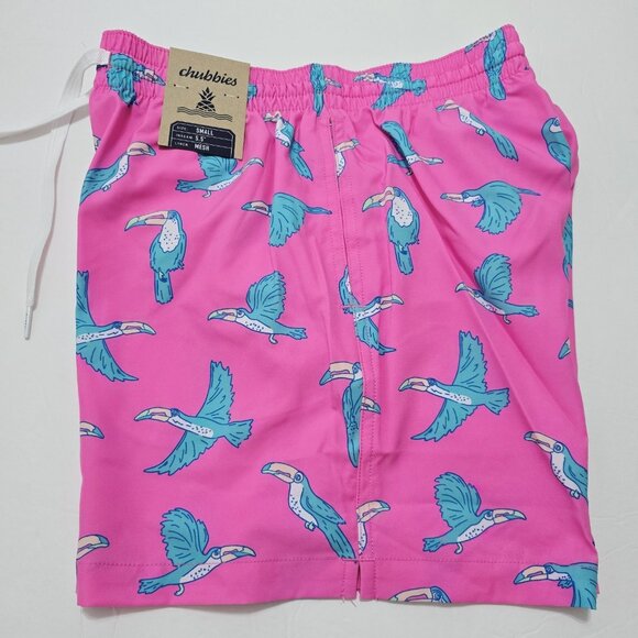 New Chubbies XL, XXL Men's 'Toucan Do Its' Stretch 5.5" Classic Swim Trunks - Picture 6 of 9